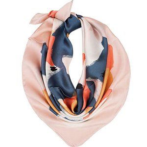 Square Satin Silk Scarf